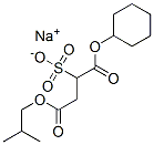 sodium 1-cyclohexyl 4-(2-methylpropyl) sulphonatosuccinate 结构式