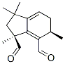 (1S,6R)-1,3,3,6-Tetramethyl-2,3,5,6-tetrahydro-1H-indene-1,7-dicarbaldehyde 结构式