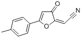 Acetonitrile, (5-(4-methylphenyl)-3-oxo-2(3H)-furanylidene)- 结构式