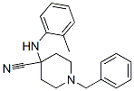 1-苄基-4-(邻甲苯胺基)哌啶-4-甲腈 结构式