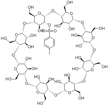 单-2-O-(对甲苯磺酰)-Γ-环糊精 结构式
