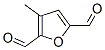 2,5-Furandicarboxaldehyde,  3-methyl- 结构式