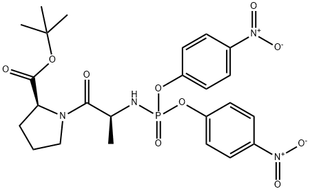 N(alpha)-(bis(4-nitrophenoxy)phosphoryl)alanylproline 结构式