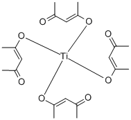 双(乙酰丙酮基)异丁氧基异丙氧基钛酸酯 结构式