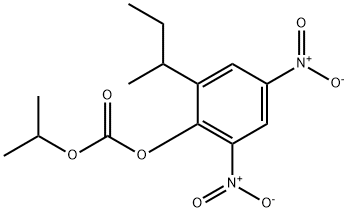 2-仲丁基-4，6-二硝基苯基异丙基碳酸酯 结构式