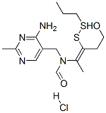 N-[(4-氨基-2-甲基嘧啶-5-基)甲基]-N-[4-羟基-1-甲基-2-(丙基二硫基)丁-1-烯-1-基]甲酰胺一盐酸盐 结构式