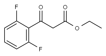2,6-二氟苯甲酰乙酸乙酯 结构式
