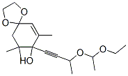 8-[3-(1-Ethoxyethoxy)-1-butynyl]-8-hydroxy-7,9,9-trimethyl-1,4-dioxaspiro[4.5]decan-6-ene 结构式