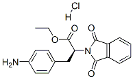 (S)-Α-[(4-氨基苯基)甲基]-1,3-二氢-1,3-二氧代-2H-异吲哚-2-乙酸酯一盐酸盐 结构式