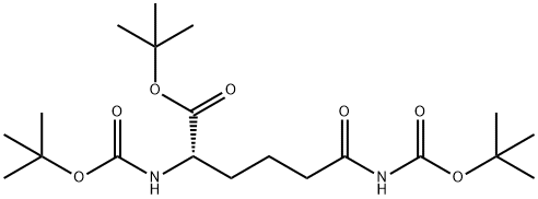 Na, Ne-bis-Boc-L-2-aminoadipamic Acid tert-Butyl Ester 结构式