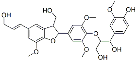 2-[4-[2,3-Dihydro-3-hydroxymethyl-5-(3-hydroxy-1-propenyl)-7-methoxybenzofuran-2-yl]-2,6-dimethoxyphenoxy]-1-(4-hydroxy-3-methoxyphenyl)-1,3-propanediol 结构式