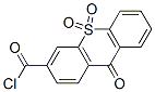 chloride 9-oxo-9H-thioxanthene-3-carbonyl 10,10-dioxide 结构式