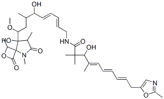 苦洛霉素 B 结构式