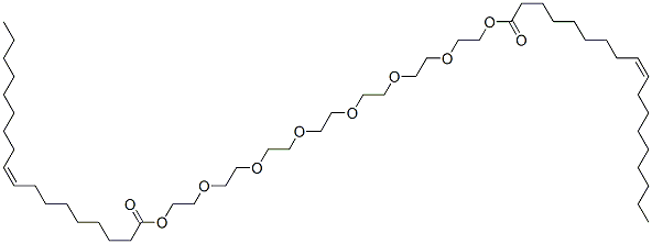 3,6,9,12,15,18-hexaoxaicosane-1,20-diyl dioleate 结构式