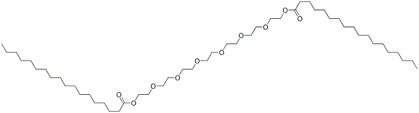 3,6,9,12,15,18-hexaoxaicosane-1,20-diyl distearate 结构式