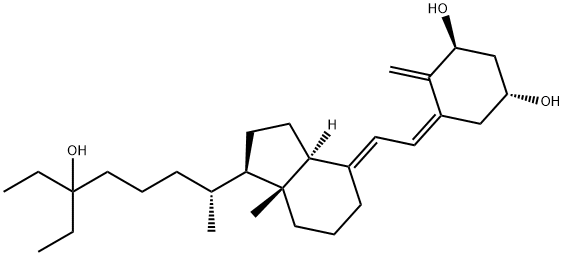 1,25-dihydroxy-26,27-dimethylcholecalciferol 结构式