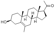 6-METHYLPREGNENOLONE 结构式
