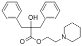 2-piperidinoethyl dibenzylglycolate 结构式