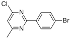 2-(4-溴苯基)-4-氯-6-甲基嘧啶 结构式