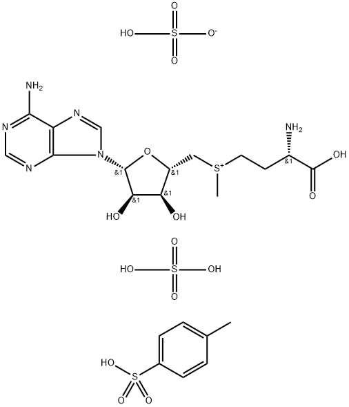 对甲苯磺酸二硫酸腺苷蛋氨酸 结构式