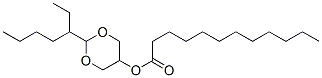 2-(1-ethylpentyl)-1,3-dioxan-5-yl laurate 结构式