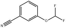3-(二氟甲氧基)苯腈 结构式