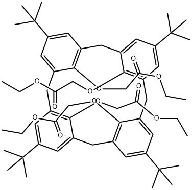 4-叔丁基杯[4]芳烃-四乙酸乙酯 结构式