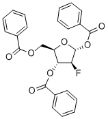 2-脱氧-2-氟-1,3,5-三苯甲酰基-alpha-D-阿拉伯呋喃糖 结构式