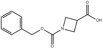 1-苄氧羰基-氮杂环丁烷-3-甲酸 结构式