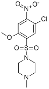 1-((5-Chloro-2-methoxy-4-nitrophenyl)sulfonyl)-4-methylpiperazine 结构式