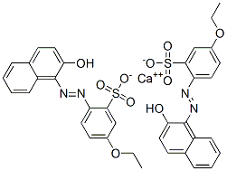calcium 5-ethoxy-2-[(2-hydroxy-1-naphthyl)azo]benzenesulphonate 结构式