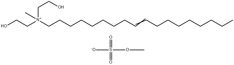 bis(2-hydroxyethyl)methyl(octadec-9-enyl)ammonium methyl sulphate 结构式
