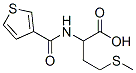 N-(3-thienylcarbonyl)-DL-methionine 结构式