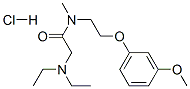 2-diethylamino-N-[2-(3-methoxyphenoxy)ethyl]-N-methyl-acetamide hydroc hloride 结构式