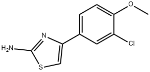 4-(3-氯-4-甲氧基苯基)-2-噻唑胺 结构式