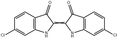 3H-Indol-3-one, 6-chloro-2-(6-chloro-1,3-dihydro-3-oxo-2H-indol-2-ylidene)-1,2-dihydro- 结构式