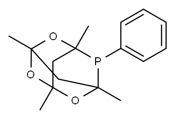 1,3,5,7-四甲基-6-苯基-2,4,8-三氧杂-6-磷酰金刚烷 结构式