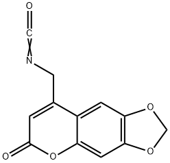 6,7-亚甲二氧基-4-异氰酸甲基香豆素[用于高效液相色谱标记] 结构式