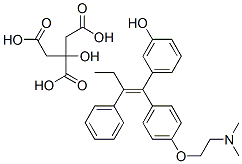 枸橼酸屈洛昔芬 结构式