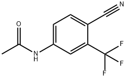 4-Cyano-3-三氟甲基乙酰苯胺 结构式