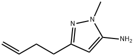 1H-Pyrazol-5-amine,  3-(3-butenyl)-1-methyl-  (9CI) 结构式