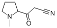 2-Pyrrolidinepropanenitrile,1-methyl--bta--oxo-(9CI) 结构式