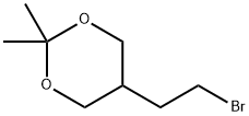 5-(2-溴甲基)-2,2-二甲基-1,3-二氧六环 结构式
