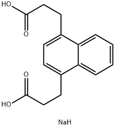 萘基-1,4-二丙酸二钠盐 结构式