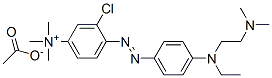 3-chloro-4-[[4-[[2-(dimethylamino)ethyl]ethylamino]phenyl]azo]-N,N,N-trimethylanilinium acetate 结构式