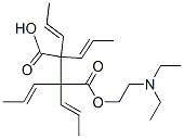 4-[2-(diethylamino)ethyl] hydrogen 2-(tetrapropenyl)succinate 结构式