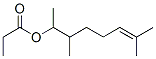 3,7-dimethyloct-6-en-2-yl propionate 结构式