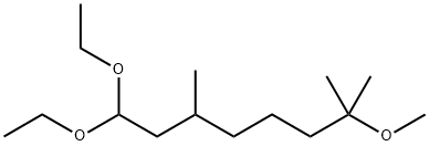 1,1-diethoxy-7-methoxy-3,7-dimethyloctane 结构式