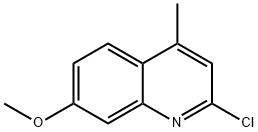 2-氯-7-甲氧基-4-甲基喹啉 结构式
