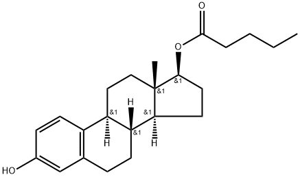 戊酸雌二醇 结构式